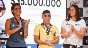 Keynher Camilo Vera de 15 años uno de los nuevos prospecto de la gimnasia de Norte de Santander y de Colombia.