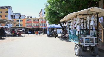 La Parada, una zona estratégica del comercio en la frontera, ahora se ve desolada. / Foto: Jorge Gutiérrez / La Opinión 