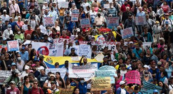 Manifestaciones en Venezuela. 