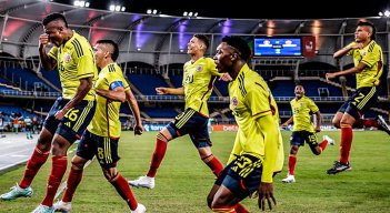 Selección Colombia en el Campeonato Sudamericano Sub-20.