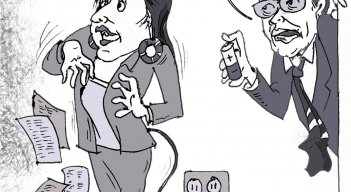 Ministra desconectada 