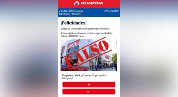 ¡No caiga en engaños! No están dando dinero por responder encuesta./Foto: cortesía
