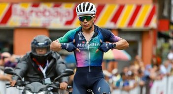 El ciclista boyacense Miguel Ángel López, hace una buena temporada en Colombia.