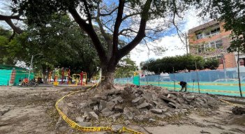 Obras de mantenimiento en parques de Cúcuta