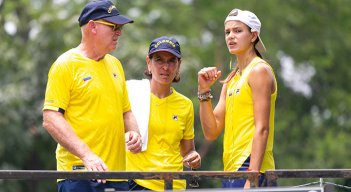 Ricardo Sánchez, Fabiola Zuluaga y Emiliana Arango. 