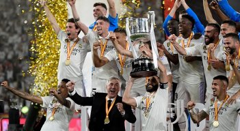  Real Madrid se proclamó campeón de la Copa del Rey al ganar 2-1 al Osasuna.