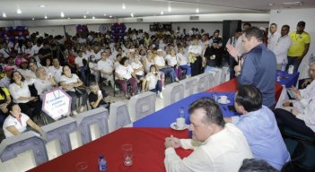 Germán Vargas Lleras estuvo en Cúcuta para reunirse con los empresarios y la bancada del partido en Norte de Santander./Foto cortesía