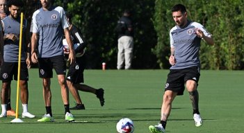 El argentino Lionel Messi tuvo su primer contacto con sus nuevos compañeros del Inter de Miami.