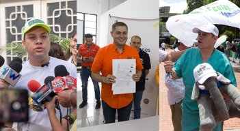 Sergio Maldonado, Leonardo Jácome y Martín Rojas, ya son candidatos a la Alcaldía de Cúcuta./Fotos La Opinión