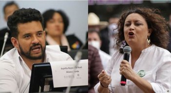 Inti Asprilla y Angélica Lozano aspiran a presidir el Senado en la siguiente legislatura./Foto archivo Colprensa