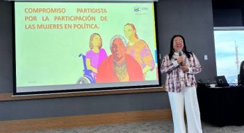 La participación de las mujeres para las elecciones de octubre sigue siendo baja./Foto cortesía