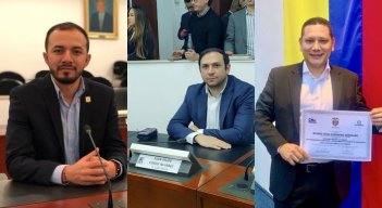 Diógenes Quintero, representante de la curul de paz; Juan Felipe Corzo, del Centro Democrático, y Wilmer Guerrero, del Partido Liberal, aparecieron en la relación de la UNP./ Fotos archivo