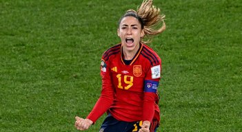 Olga Carmona, jugadora de España. 