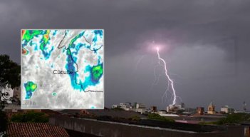 Tormenta tropical Franklin afecta a Cúcuta. (Foto: @SilvanoSerranoG)
