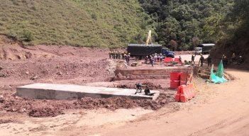Ayer se iniciaron labores en el puente El Turco/Foto cortesía/La Opinión