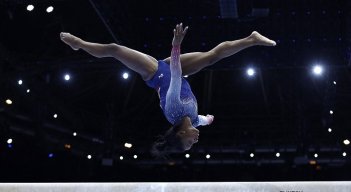 La gimnasta estadounidense Simone Biles se consagró en el Mundial de Bélgica.