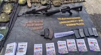 Incautan propaganda política del Pacto Gistórico en armamento de disidencias