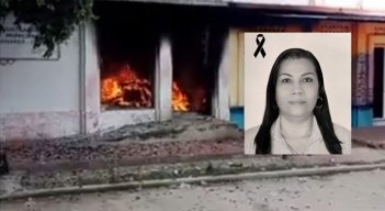 La mujer fue víctima del incendio provocado en Gamarra, Cesar. Foto: Colprensa 