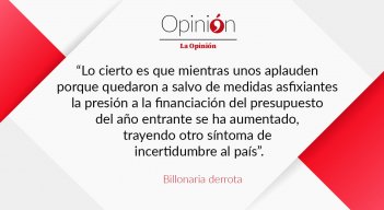 Editorial del domingo 19 de noviembre de 2023.