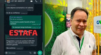 Están usando el nombre de William Villamizar para estafar por WhatsApp