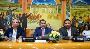 Nueva mesa directiva del Concejo de Cúcuta: Edison Contreras, Carlos Dueñas y Carlos Luis Chacón./Foto Jorge Gutiérrez