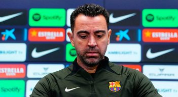 Xavi Hernández, técnico del Barcelona. 