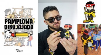 El artista que convirtió la historia de Pamplona en caricatura