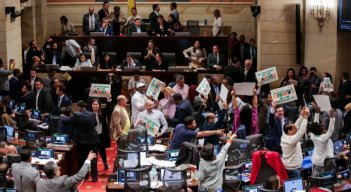 Plenaria de la Cámara de Representantes durante el debate sobre la reforma a la Salud
