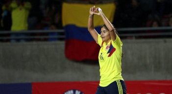 Catalina Usme la goleadora histórica de la selección Colombia femenina.