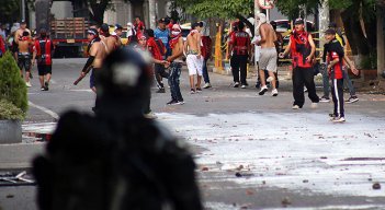 Disturbios Cúcuta Deportivo vs. Llaneros FC. 