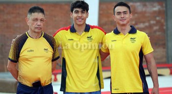 Jairo Ruiz, Ángel Barajas y Jossimar Calvo. 