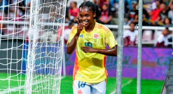 Linda Caicedo en el amistoso con Venezuela. Foto FCF
