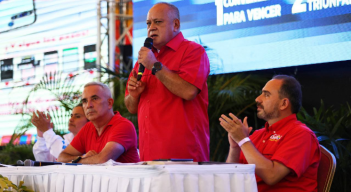 Diosdado Cabello estuvo en San Cristóbal supervisando la estrategia electoral. 