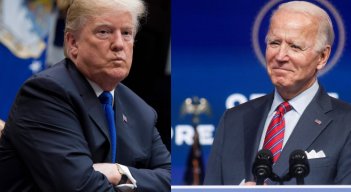 Expresidente de Estados Unidos Donald Trump (i) y el presidente Joe Biden (d). / Foto: cortesía