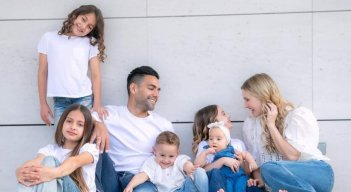 Falcao y su familia 