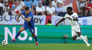 Eslovenia vs. Inglaterra, Eurocopa 2024. 
