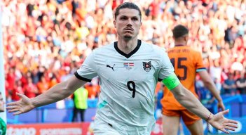Sabitzer, Austria en la Eurocopa 2024. 