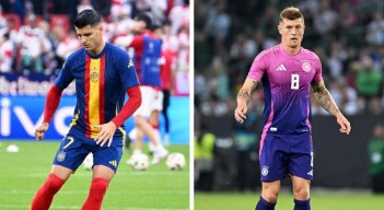 Álvaro Morata de España y Toni Kroos de Alemania dos referentes en el partido de cuartos de final.
