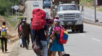 Migrantes venezolanos. / Foto: Archivo / La Opinión 