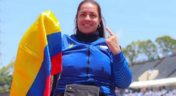 La paraatleta del Valle conquistó este viernes 30 de agosto el oro en el lanzamiento de disco F55.