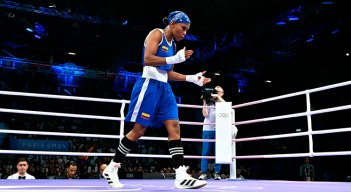 Ingrit Valencia, boxeadora colombiana. 