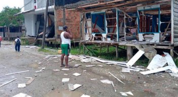 La Alcaldía de Timbiquí reveló que la explosión dejó entre 180 y 200 casas afectadas como consecuencia de la explosión. / Foto cortesía