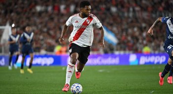 Miguel Ángel Borja, delantero de River Plate. 