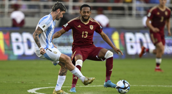 Venezuela vs. Argentina. Foto: Conmebol