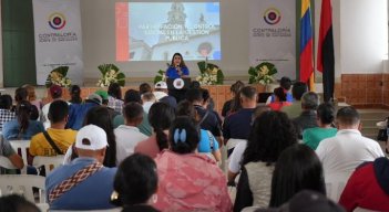Contraloría Departamental capacita a la comunidad en el control fiscal social./Foto cortesía