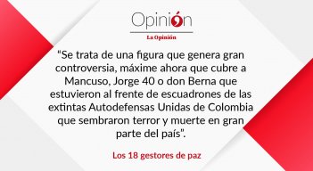 Los 18 gestores de paz