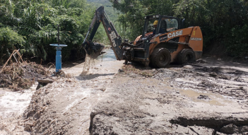 Así está la captación del acueducto de Villa del Rosario en el río Táchira.