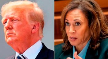 Donald Trump and Kamala Harris