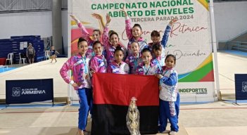 Esta es la selección de gimnasia rítmica de Norte que compitió en Armenia.
