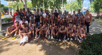 Este el grupo de Cañoneros que estuvo en la capital del Atlántico.